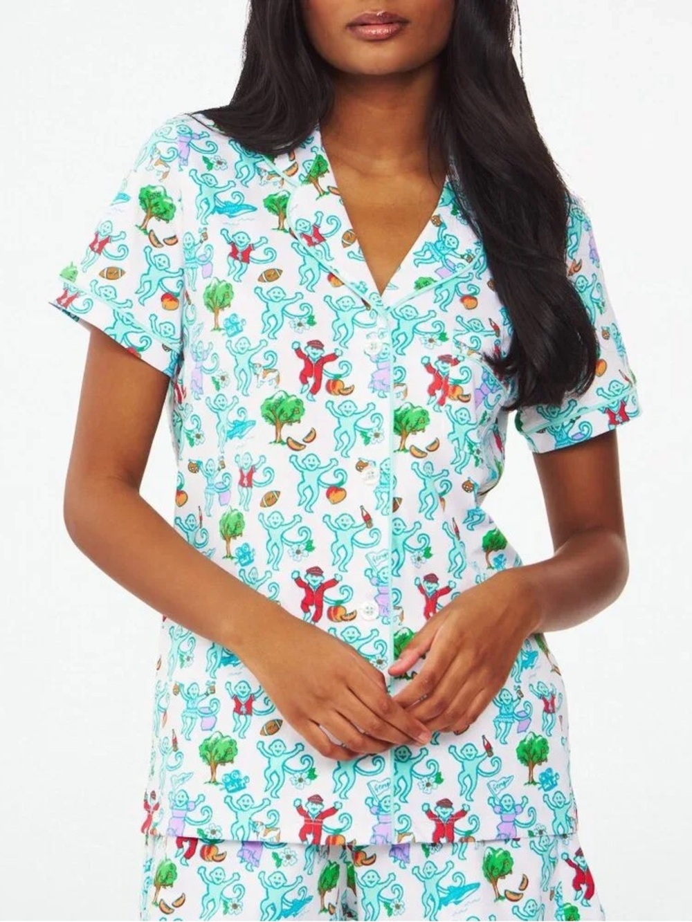 New!!! Roller Rabbit Georgia Monkey Polo PJs. Size M in sealed bag